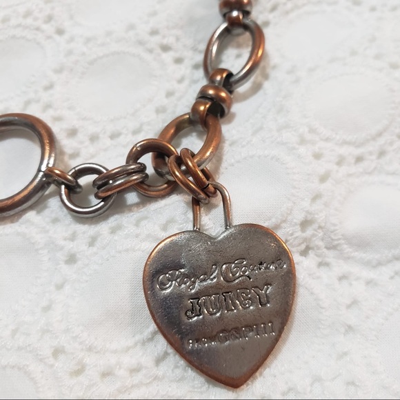 Juicy Couture Vintage Y2K Silver CharmLinkBracelet - Picture 3 of 10